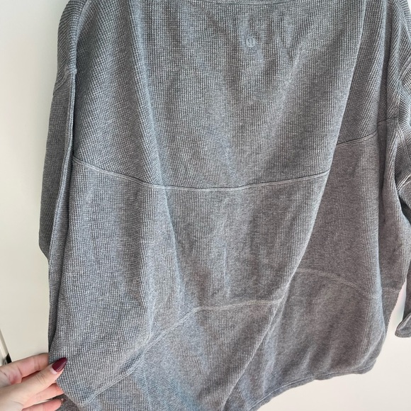 Lululemon Grey Ribbed Long sleeve - Picture 5 of 6